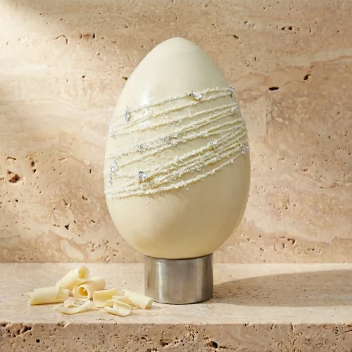 Uovo di Pasqua Artigianale Raffaello al Cioccolato Bianco